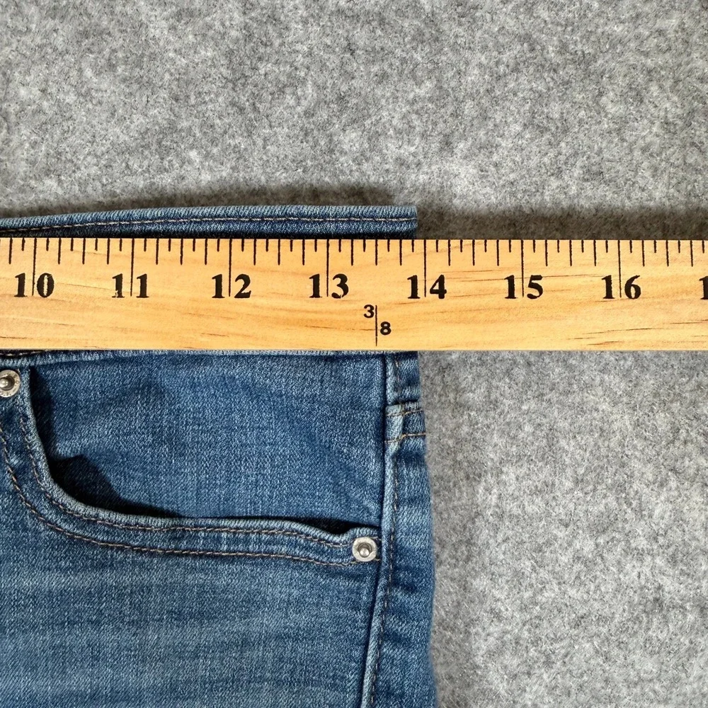 Levis 311 Shaping Skinny Jeans Womens 26 Blue Distressed Denim 19626-0387 L30 - Picture 8 of 11